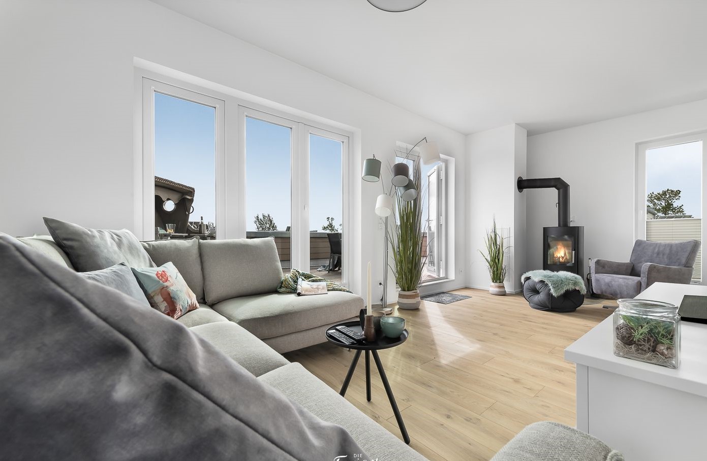 Maisonette mit Fernblick über die Ostsee – 130 m², Kamin & Sauna – sofort verfügbar